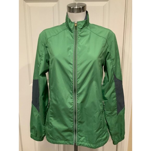 Alo Green Full Zip Lightweight Windbreaker Jacket, Size L - Picture 1 of 9
